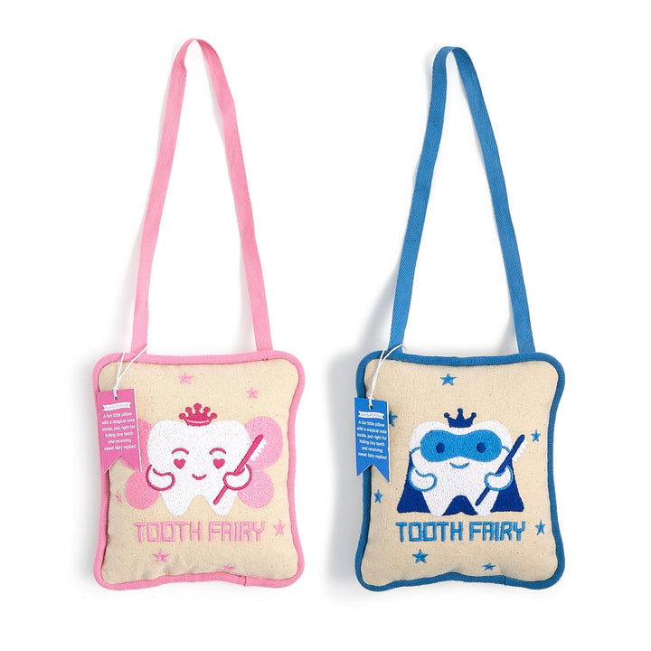 Tooth Fairy Embroidered Pillow Door Hanger Decor with Note Card