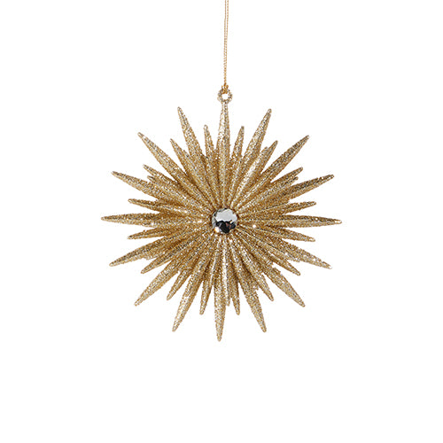 Glittered Starburst Ornament
