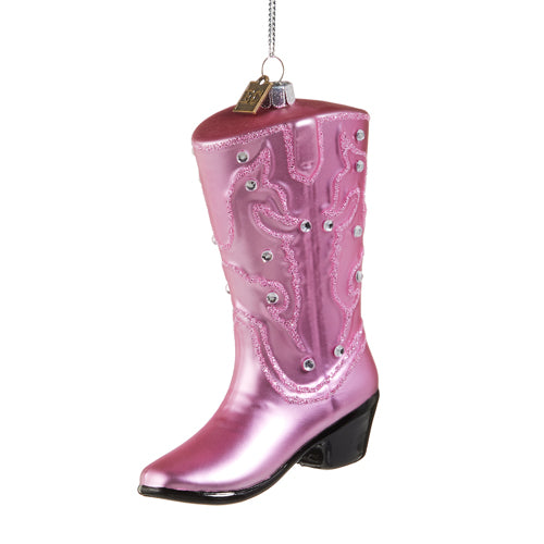 Shiny Cowboy Boot Ornament
