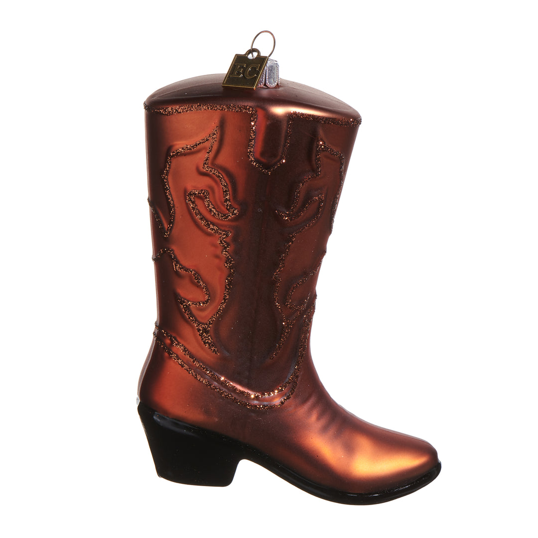 Shiny Cowboy Boot Ornament