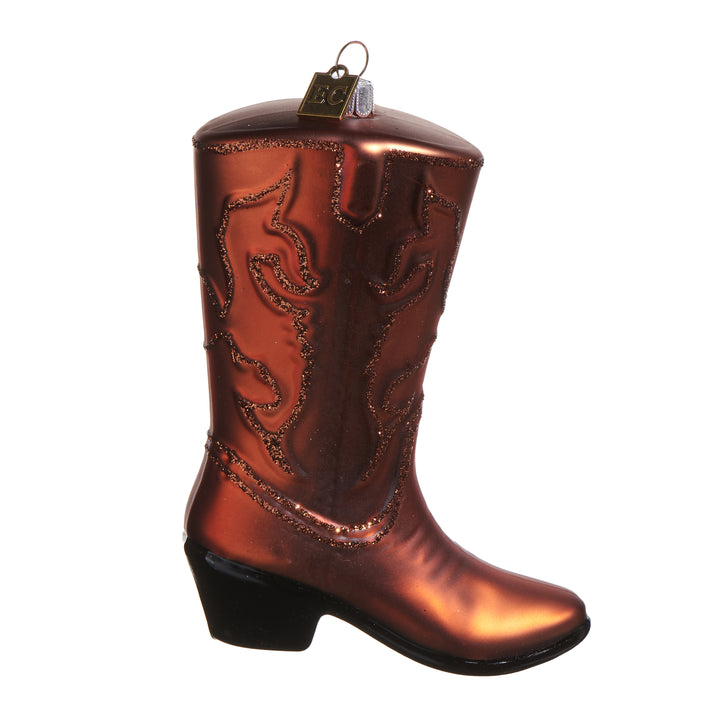 Shiny Cowboy Boot Ornament