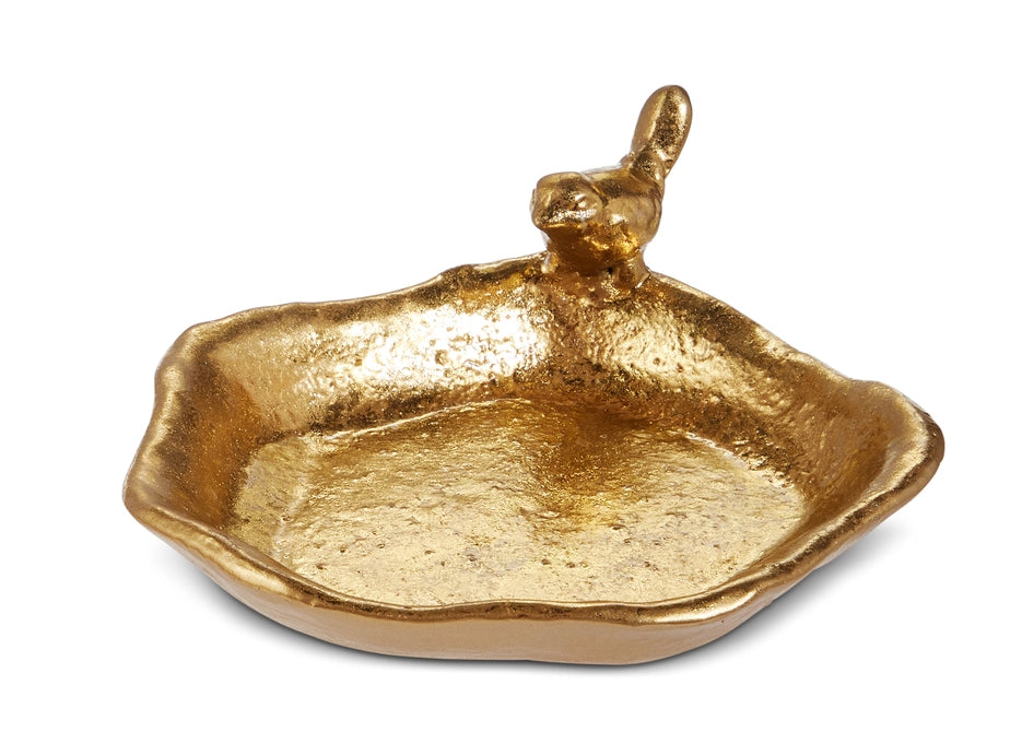Gold Woodland Trinket Dishes, Set/2