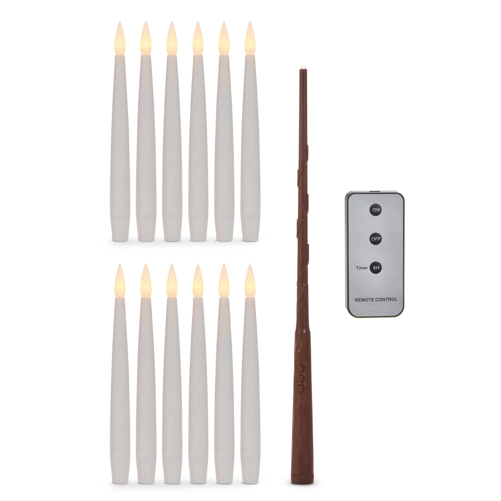 Set of 12 Hanging Magic Candles with Wand & Remote