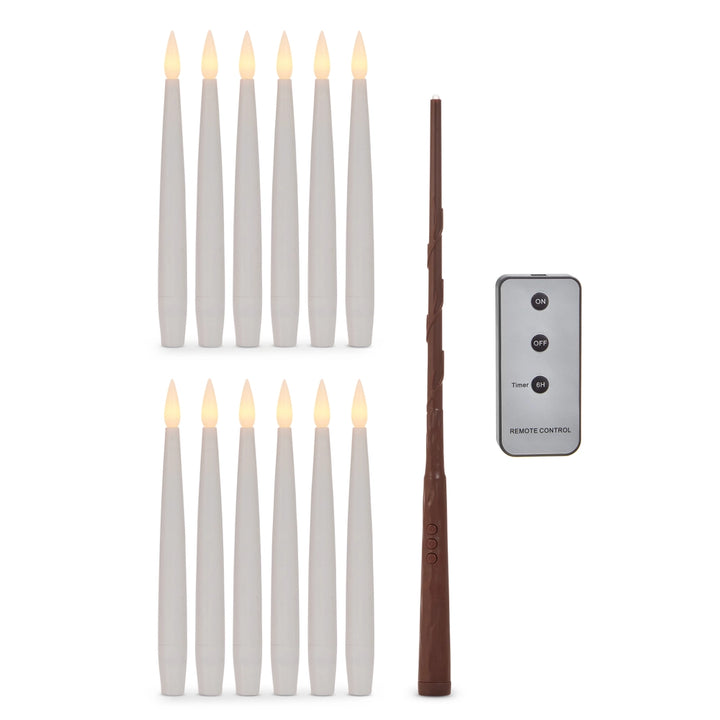 Set of 12 Hanging Magic Candles with Wand & Remote