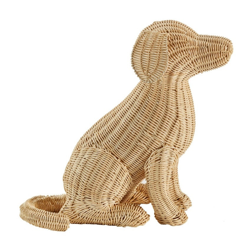 "Potcake" Wicker Dog