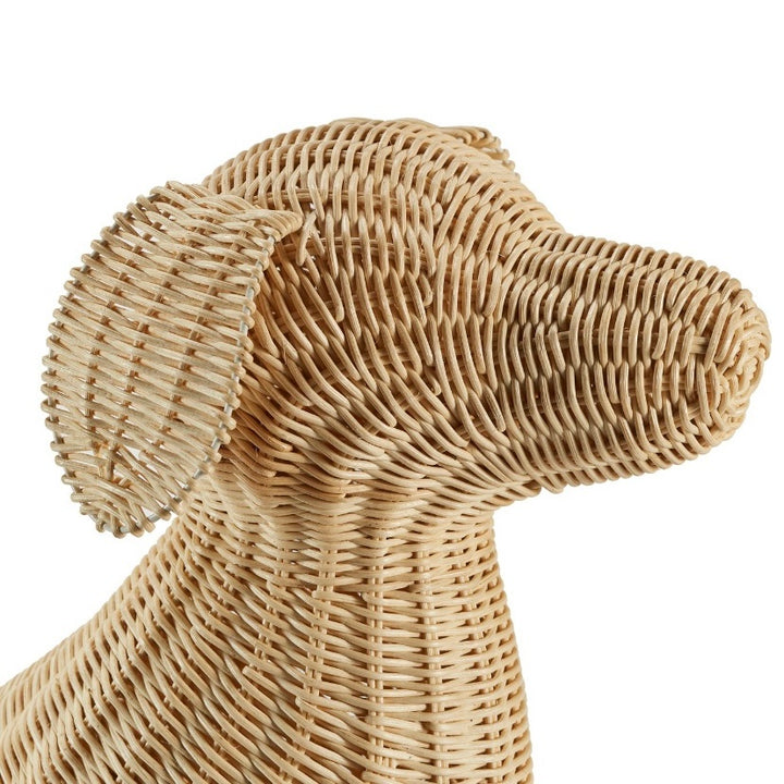 "Potcake" Wicker Dog