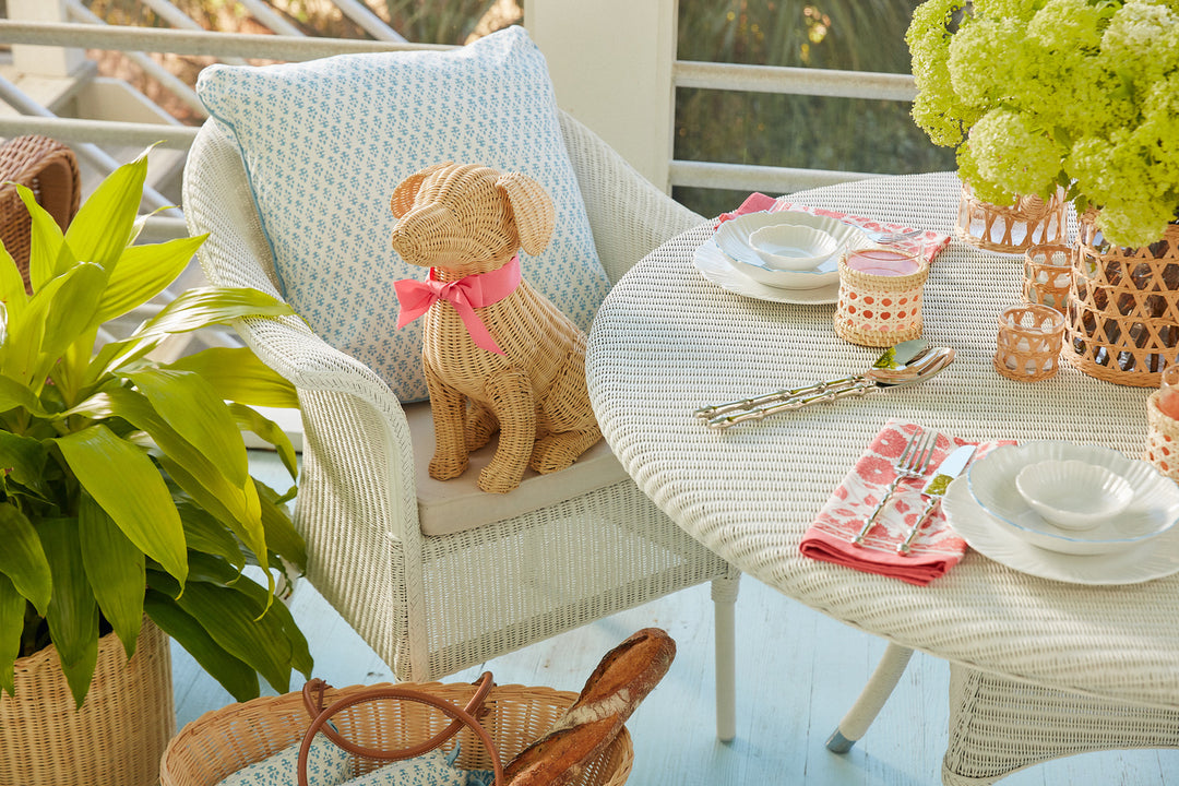 "Potcake" Wicker Dog