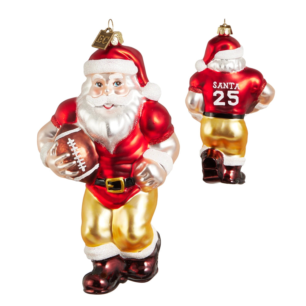 Varsity Santa Ornament