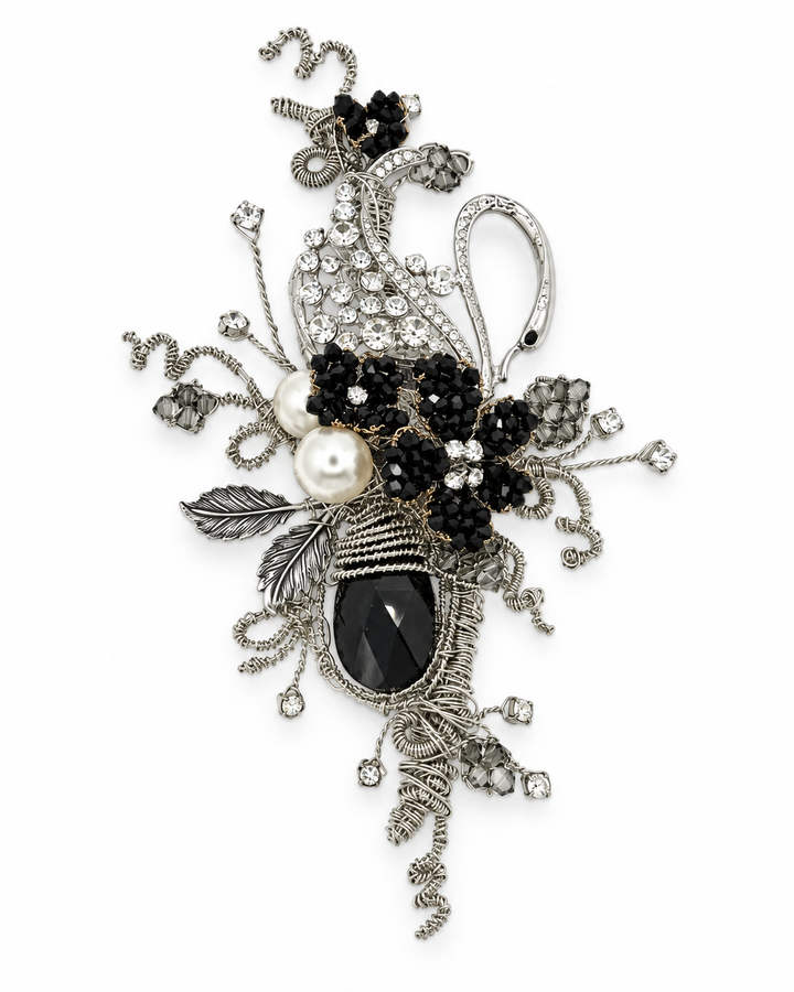 Jeweled Dance of the Lake Lapel Pin