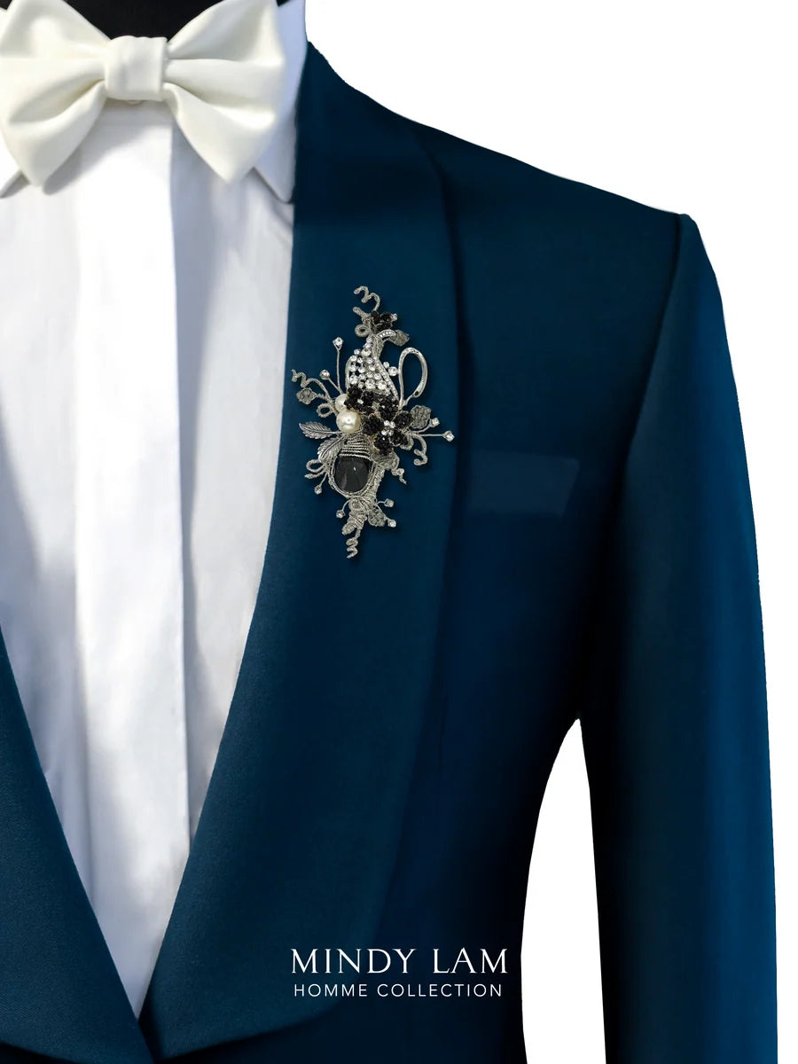 Jeweled Dance of the Lake Lapel Pin