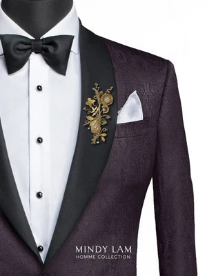 Anemone of Gold Lapel Pin