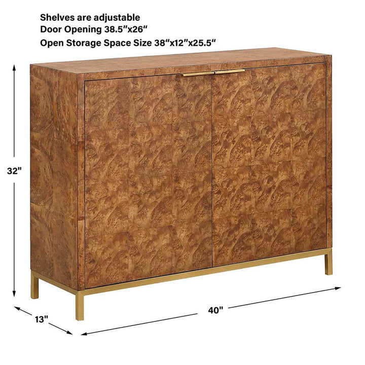 The Torino Burl Cabinet