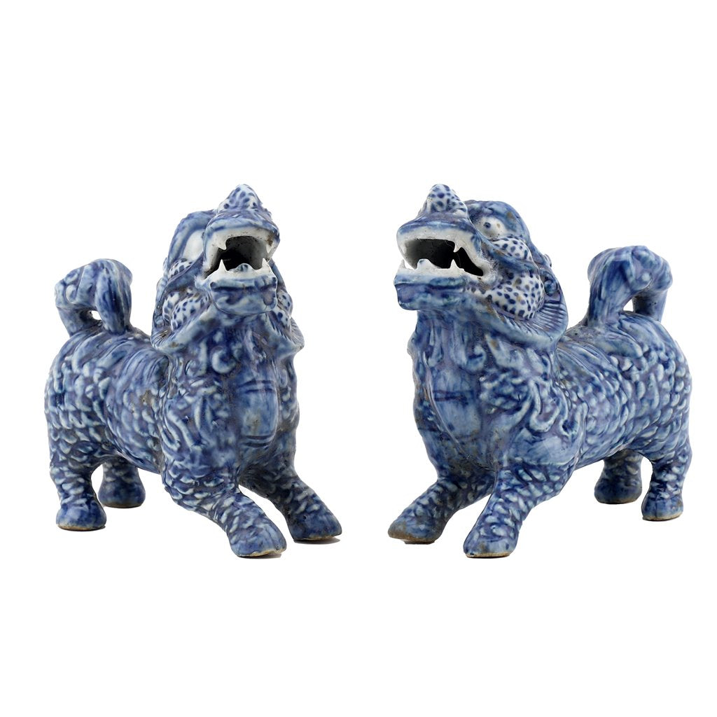 B&W Kirin Foo Dog Pair