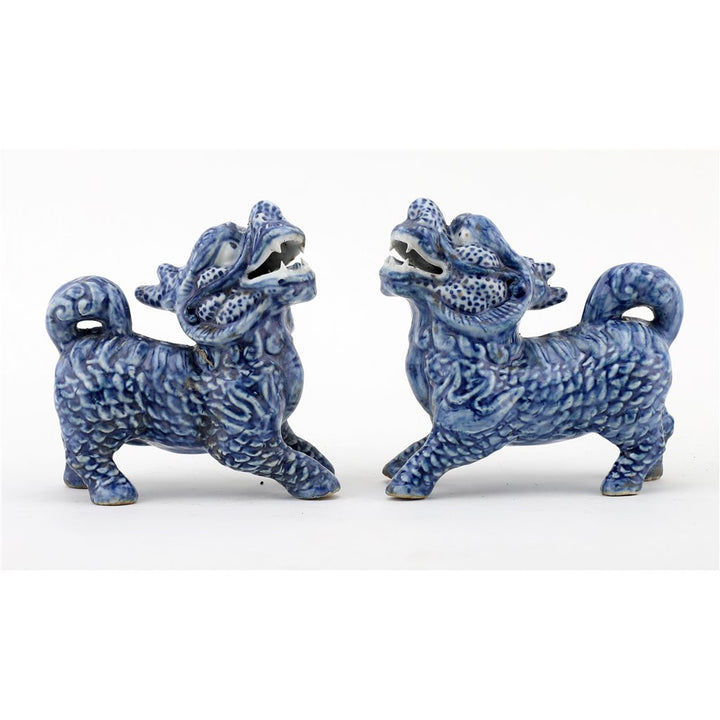 B&W Kirin Foo Dog Pair