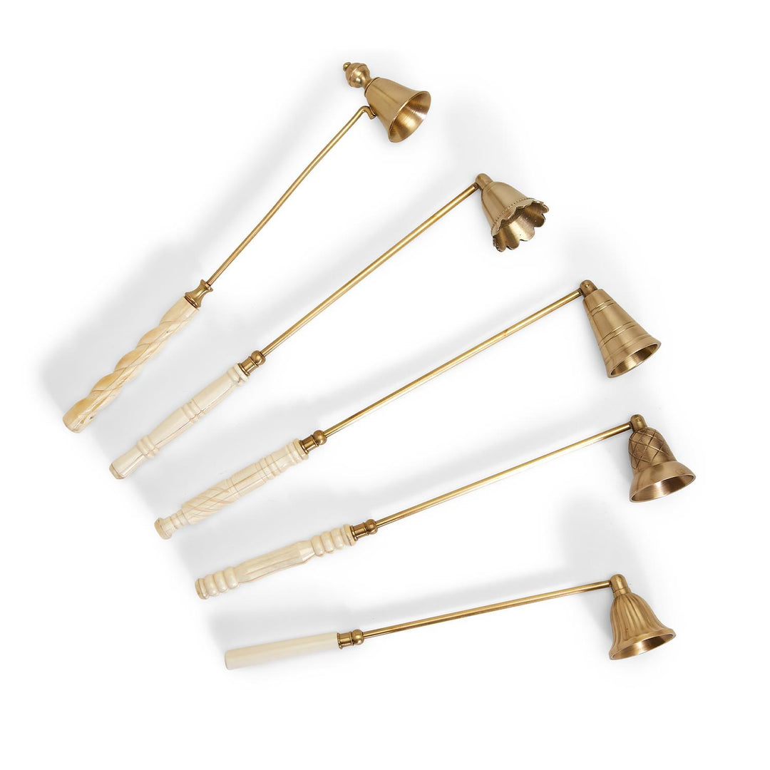 Gold & Bone Candle Snuffer