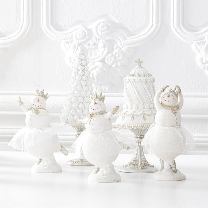Glitter Snow Ballerina Figurines