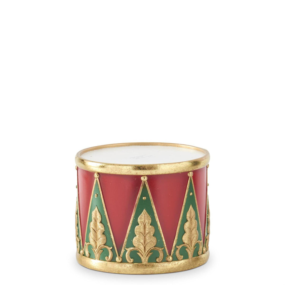 Red, Green & Gold Nesting Drum Containers - Set/3