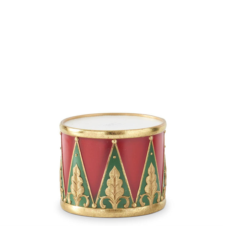 Red, Green & Gold Nesting Drum Containers - Set/3