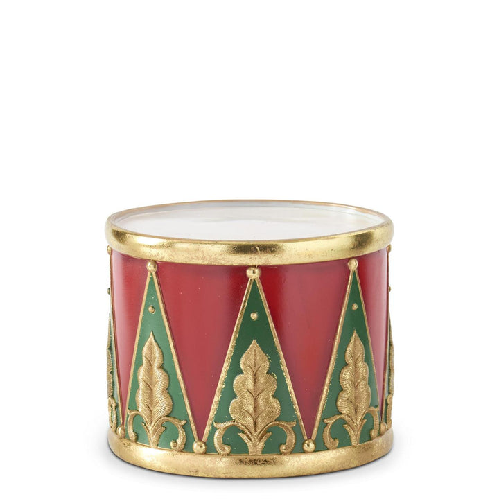 Red, Green & Gold Nesting Drum Containers - Set/3