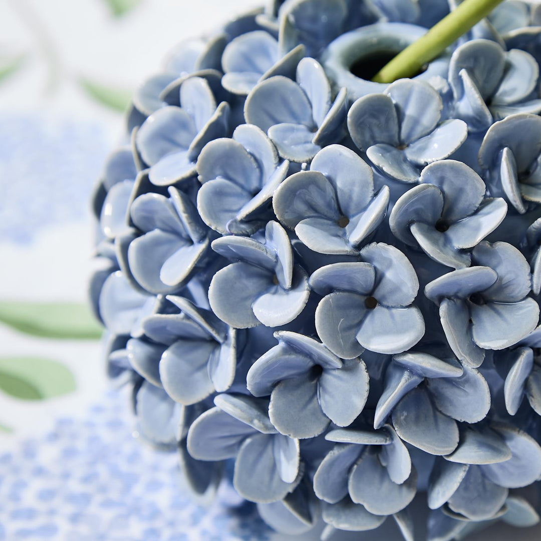 Hydrangea Flower Bud Vase or Candle Holder