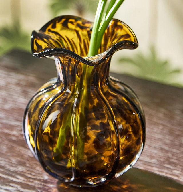 Ruffled Tortoise Vase