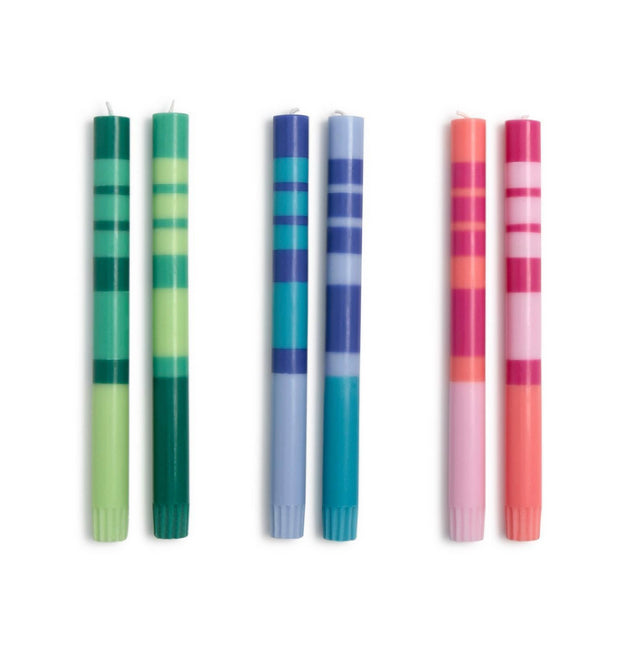 Stripe + Glow Candles Set/2