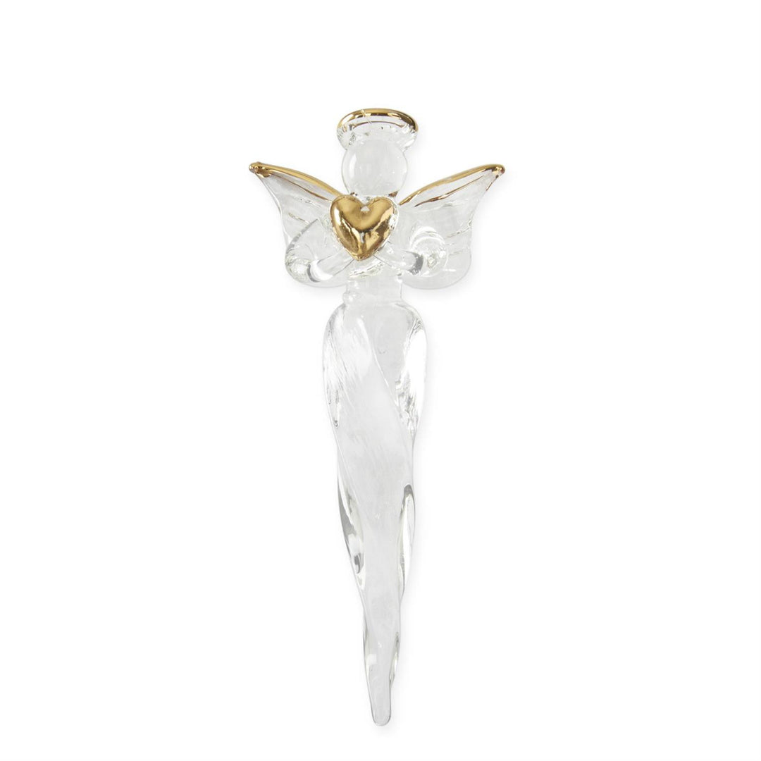 Glass Angel Icicle Ornament Set – Set/4