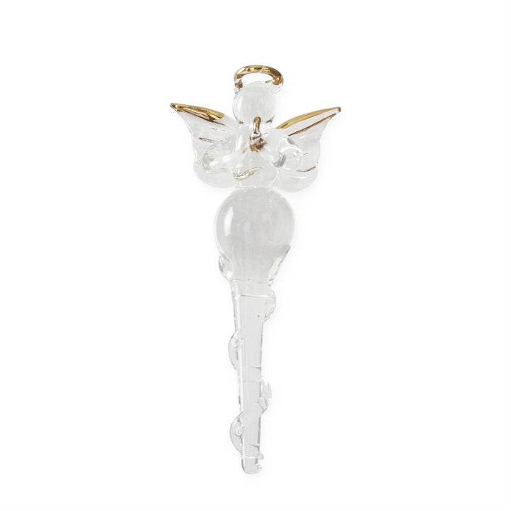 Glass Angel Icicle Ornament Set – Set/4