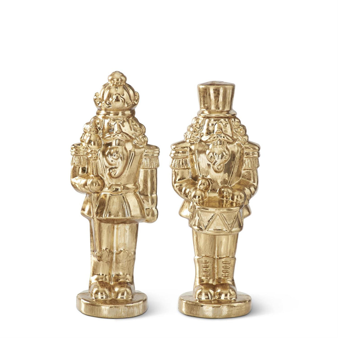 Gold Blown Glass Soldier Figures – Set/2