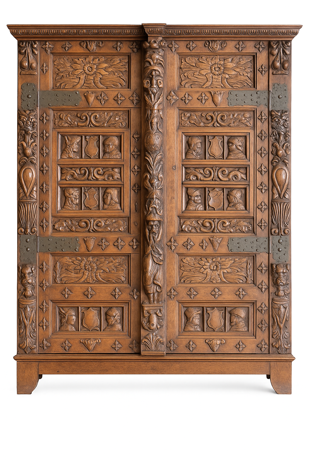18th-Century Flemish Carved Walnut Cupboard – Circa 1710