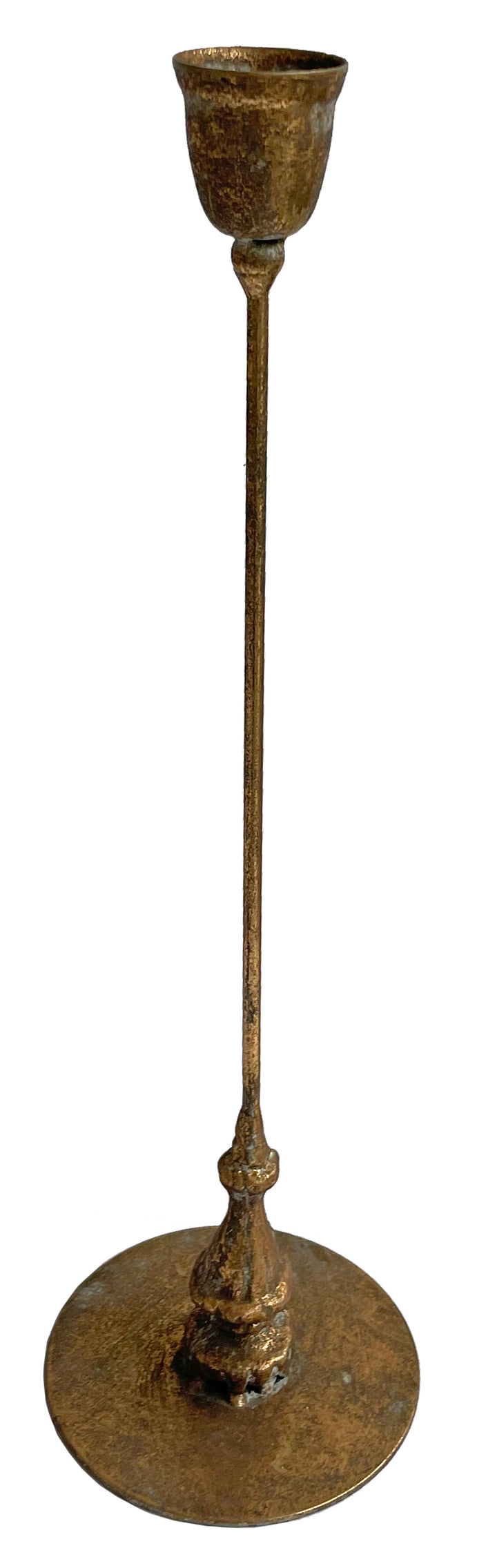 Antique Gold Iron Candlesticks
