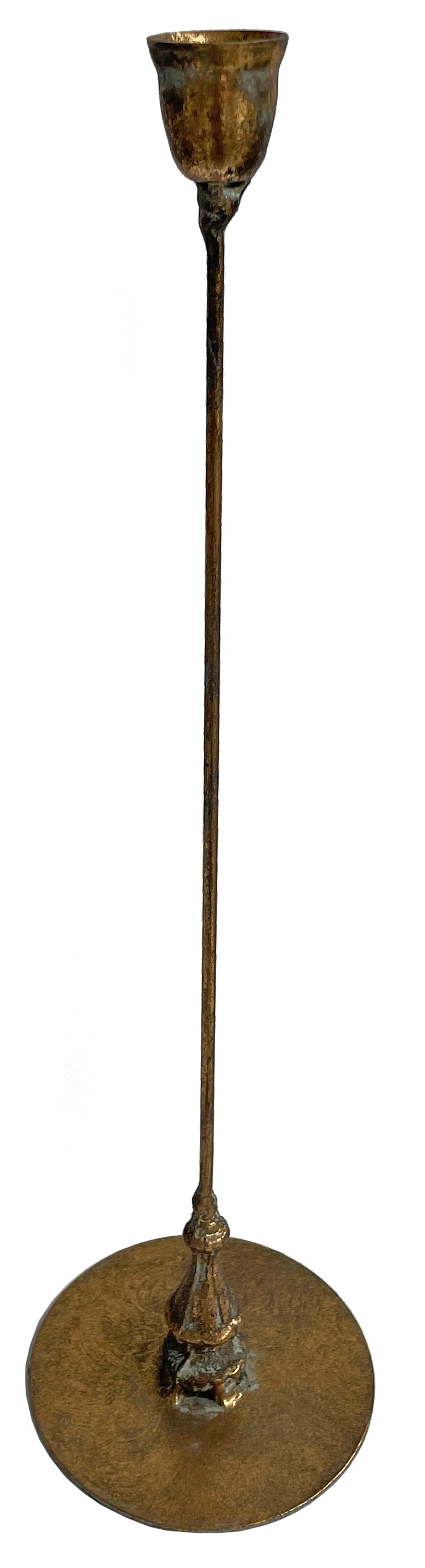 Antique Gold Iron Candlesticks