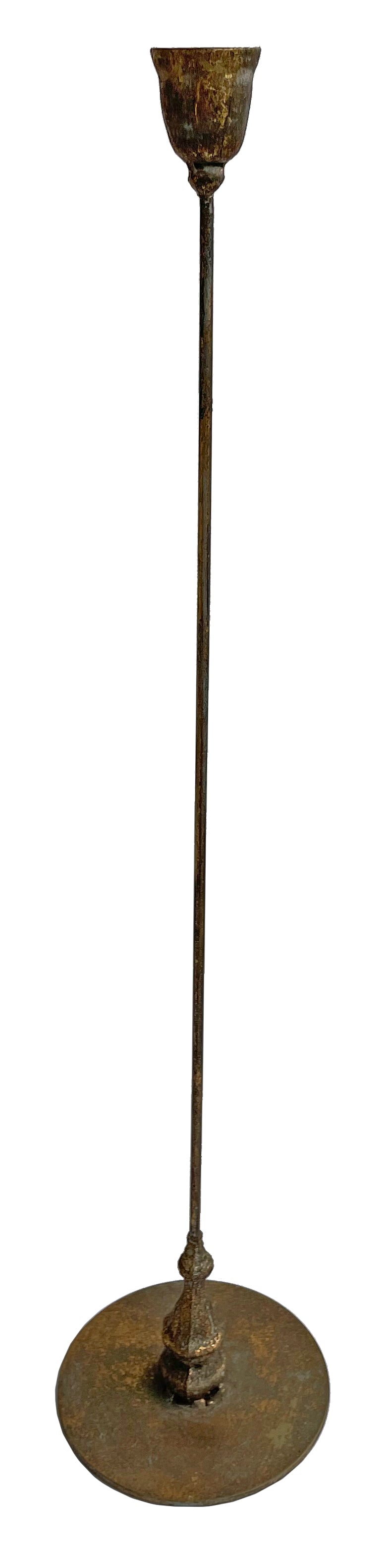 Antique Gold Iron Candlesticks