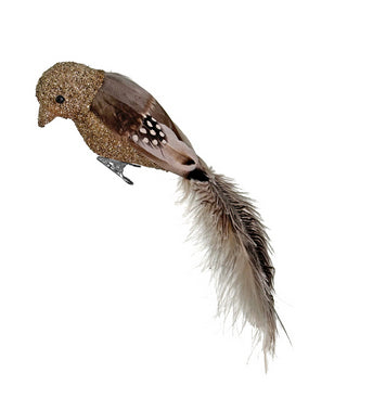 Feathered Clip-On Bird Ornaments