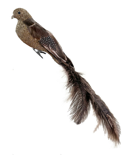 Feathered Clip-On Bird Ornaments