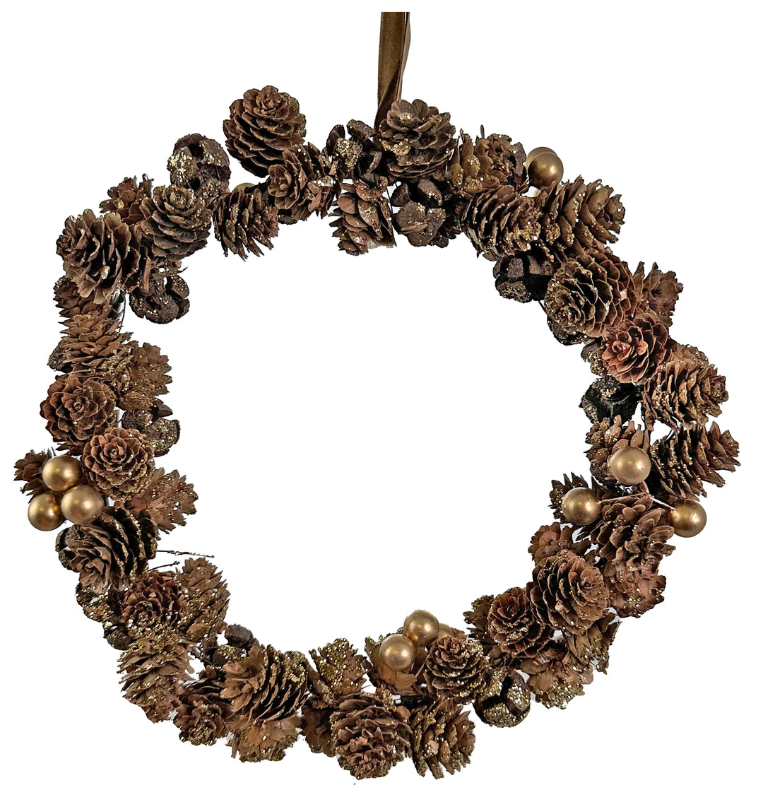 Delicate Pinecone and Berry Wreath