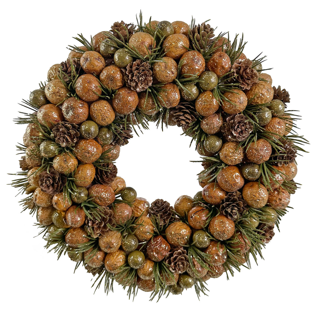 Wild Orange, Pine Cone and Fir Wreath