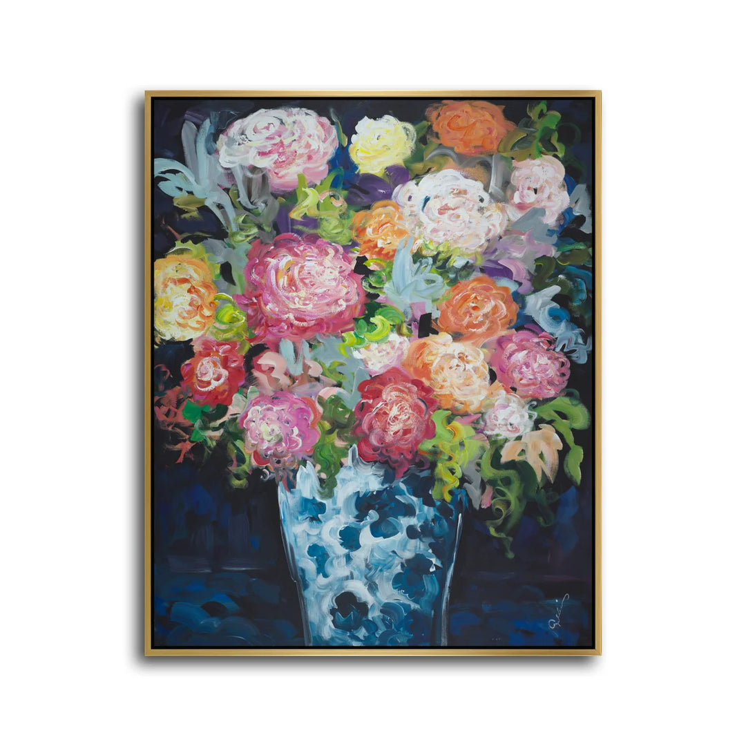 Midnight Blooms - Original Acrylic
