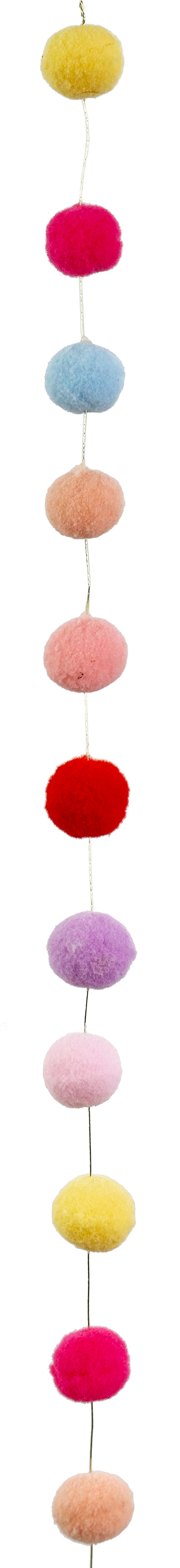Multicolor Pom-Pom Garland