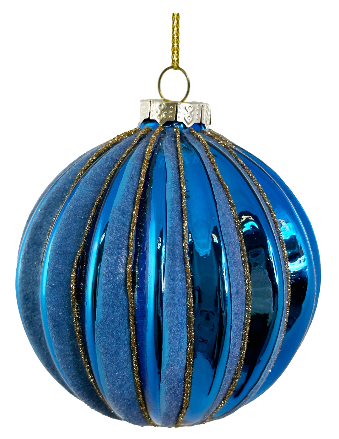 Blue Glass Ball Ornament