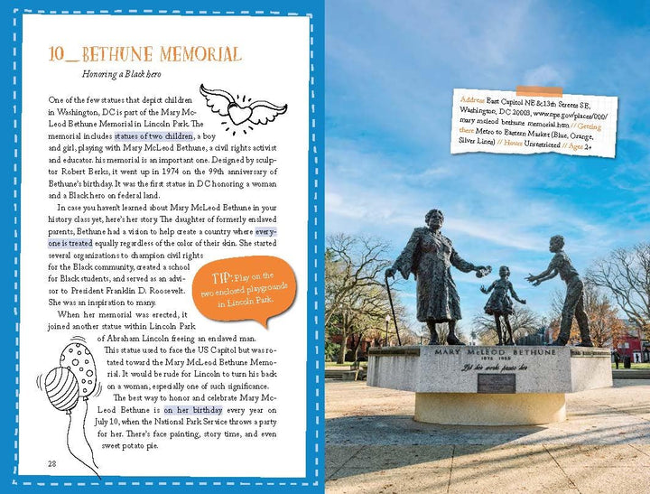 111 Places for Kids in Washington DC that You Must Not Miss
