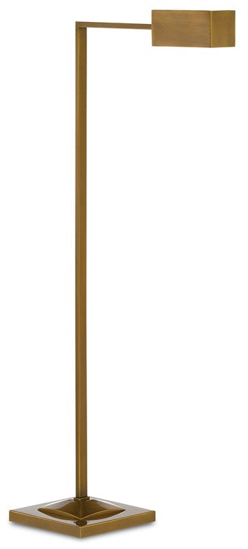 Library Floor Lamp - Brass