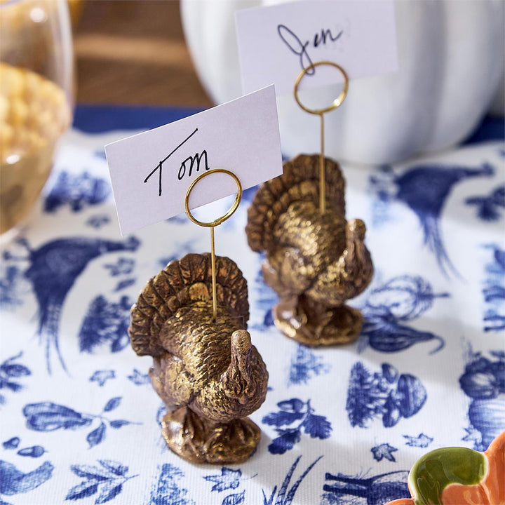 Turkey Place Card/Photo Holder, Set 2