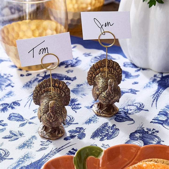 Turkey Place Card/Photo Holder, Set 2