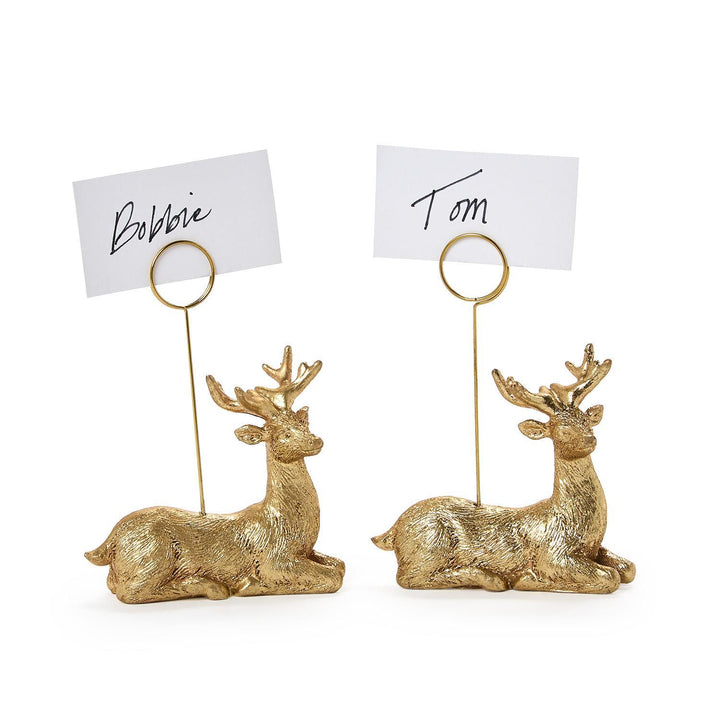 Golden Deer Place Card Holder/Photo Holder