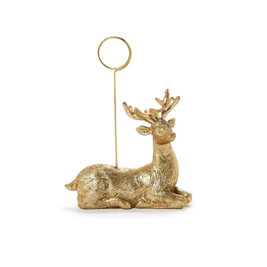 Golden Deer Place Card Holder/Photo Holder