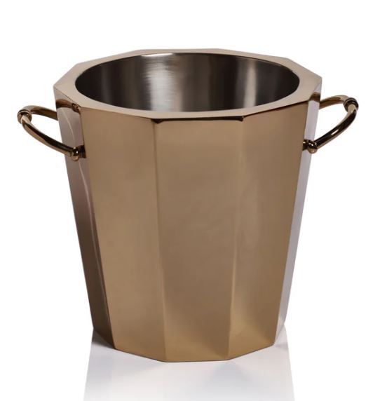 Alessia Double Wall Ice Bucket / Cooler - Gold