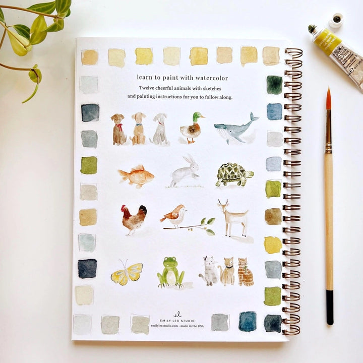 Kids Watercolor Workbook