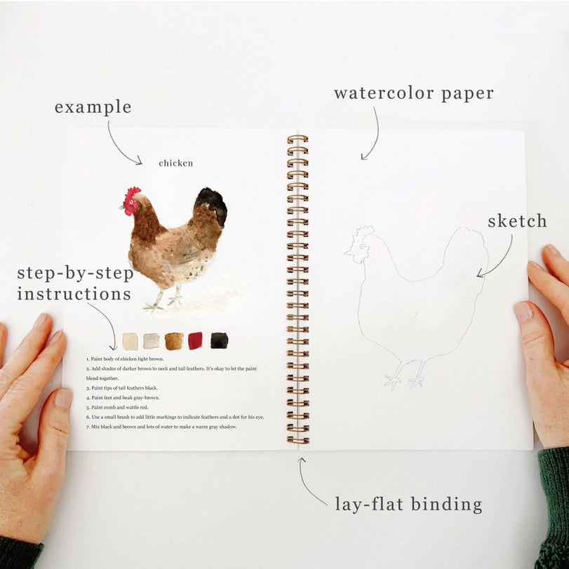 Kids Watercolor Workbook