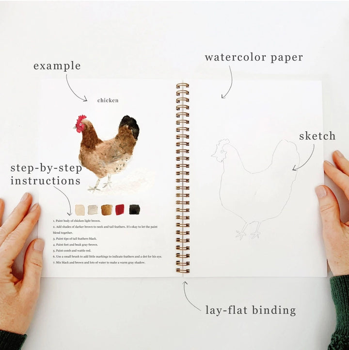 Kids Watercolor Workbook